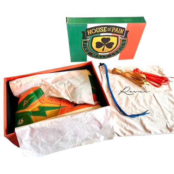 Reves Paris Hi Sneaker Kiy 85 Air Sport House of Pain Shoe Size 15 Laces Box New